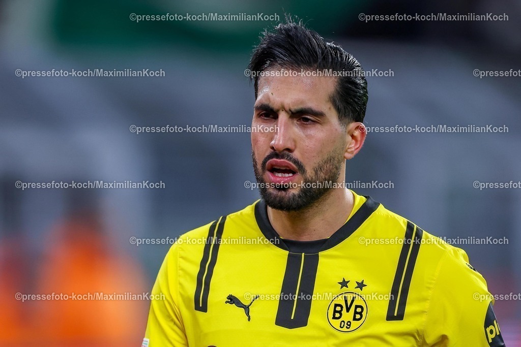 UCL1902250102227 | 19.02.2025, Fußball, UEFA Champions League, Borussia Dortmund - Sporting Lissabon, Signal Iduna Park, Knockout phase play-offs, Saison 2024 2025: Emre Can (BVB #23) sichtlich Enttäuscht Enttäuschung Mimik