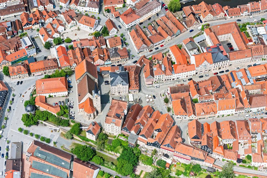dr__0065589.jpg | KRONACH 15.06.2021 Altstadtbereich und Innenstadtzentrum in Kronach im Bundesland Bayern, Deutschland. // Old Town area and city center in Kronach in the state Bavaria, Germany. Foto: Daniel Reiter