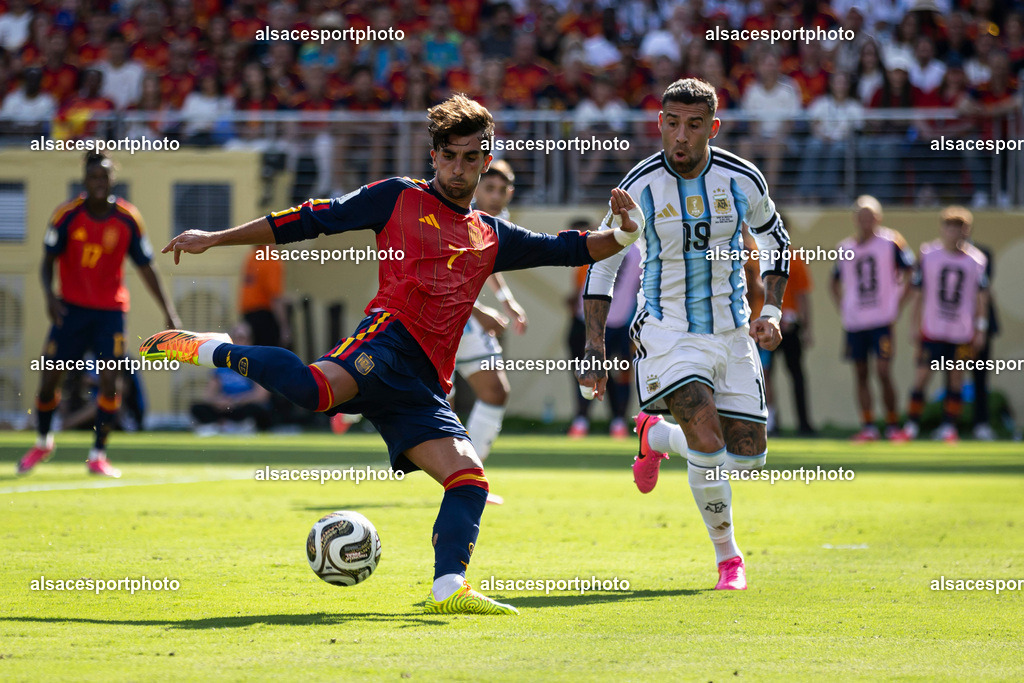 FOOTBALL : Argentine vs Espagne – Finale de la Coupe du Monde FIFA 2026. New York New Jersey Stadium, East Rutherford, New Jersey, États-Unis. 19/07/2026. | Ferran Torres #7 (Spain)
