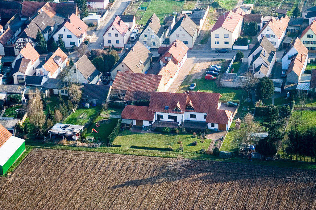 Luftbild: Saarstr in Kandel im Bundesland Rheinland-Pfalz in Deutschland. Foto: IMG_5407.jpg vom 18.02.2007 durch Werner Riehm/FLY-FOTO.de