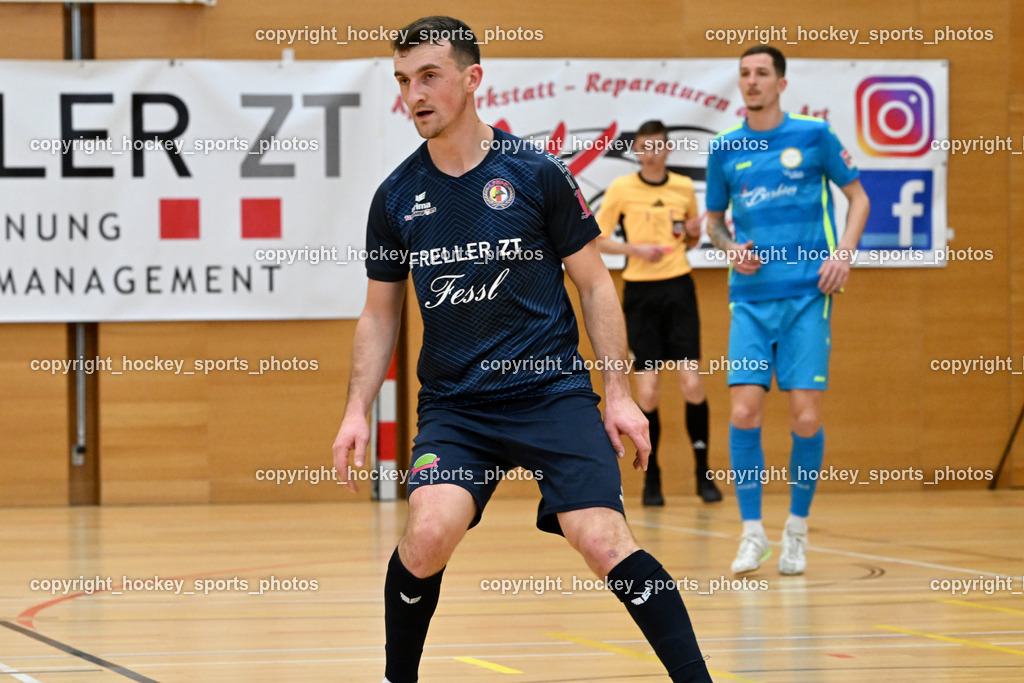 LPSV-Kärnten vs. FUTSAL versli.at Klagenfurt | #14 Enis Musanovic LPSV-Kärnten, LPSV-Kärnten vs. FUTSAL versli.at Klagenfurt, LPSV-Kärnten vs. FUTSAL versli.at Klagenfurt am 01.02.2026 in Villach (Ballspielhalle St. Martin), Austria, (Photo by Bernd Stefan)