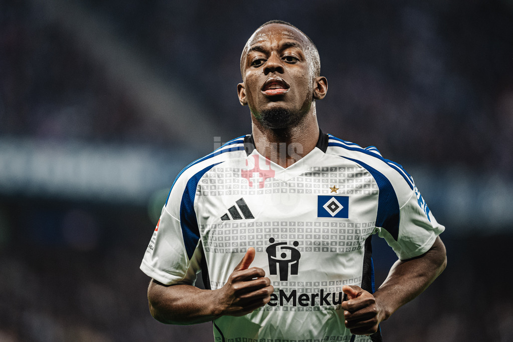 Fußball | Männer | Saison 2024/2025 | 2. Fußball-Bundesliga | 27. Spieltag | Hamburger SV vs. SV 07 Elversberg | 28.03.2025 | Jean-Luc Dompe (#7, HSV)