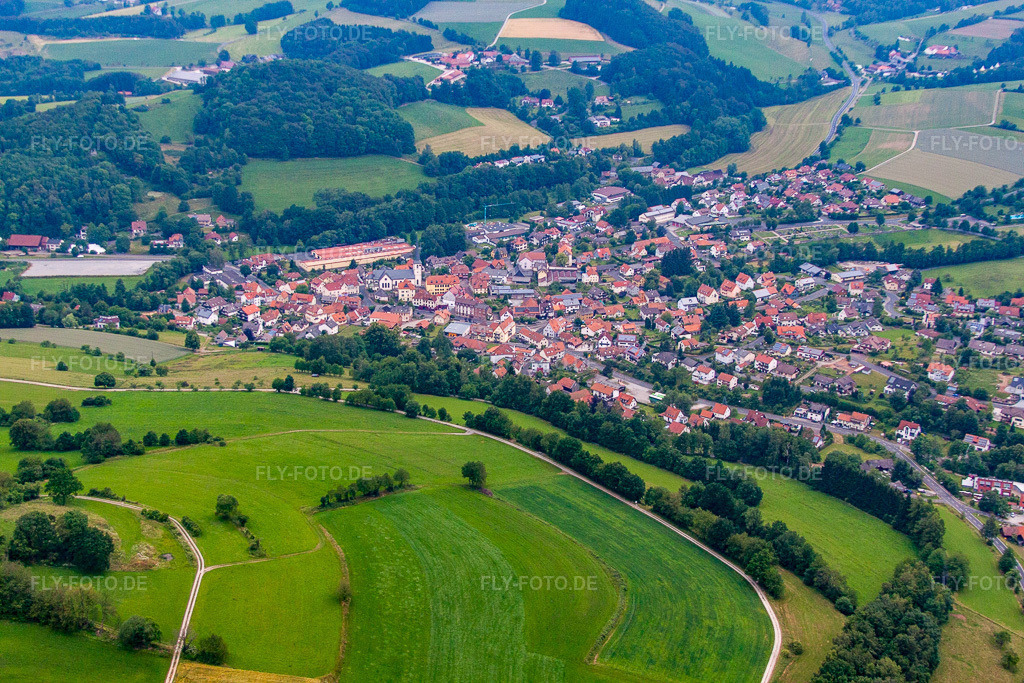 Luftbild: (Wasserkuppe) in Poppenhausen im Bundesland Hessen in Deutschland.Foto: IMG_68851.jpg vom 22.06.2014 durch Werner Riehm/FLY-FOTO.deAuflösung des Originals: 4752 x 3168 px