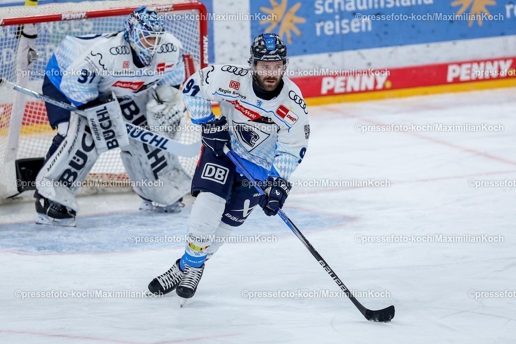 DEG02012501010 | 02.01.2025, Eishockey, Penny DEL, Düsseldorfer EG - ERC Ingolstadt, PSD-BANK Dome: Riley Sheen (ERC Ingolstadt #91)