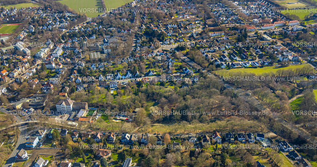 Unna230214199 | Luftbild, Katharinenschule und Freibad Bornekamp, Bornekamp Park, Unna, Ruhrgebiet, Nordrhein-Westfalen, Deutschland