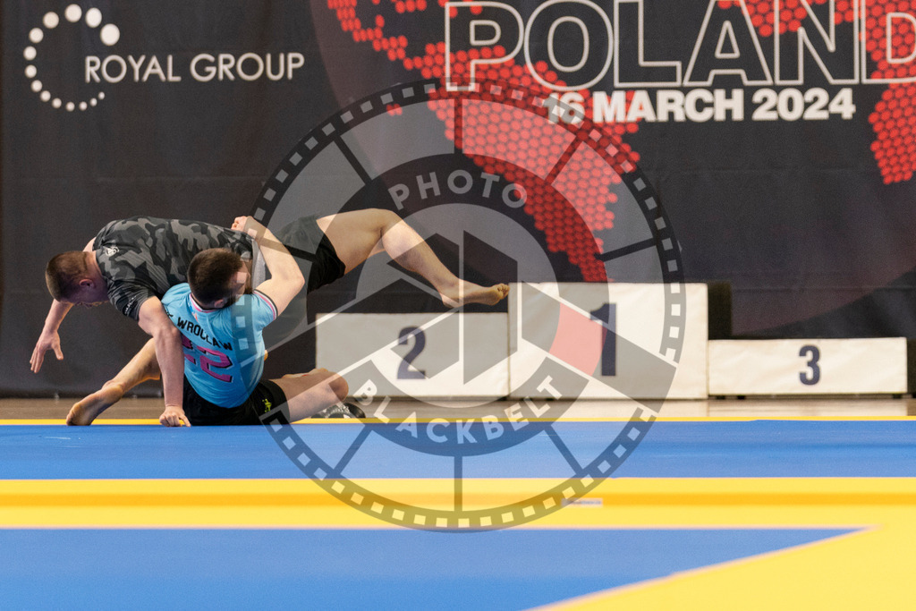 20240316PBB2463 | Athletes compete during the ADCC Eastern European Open grappling Competition in Poznan, Poland, on March 16, 2024.
