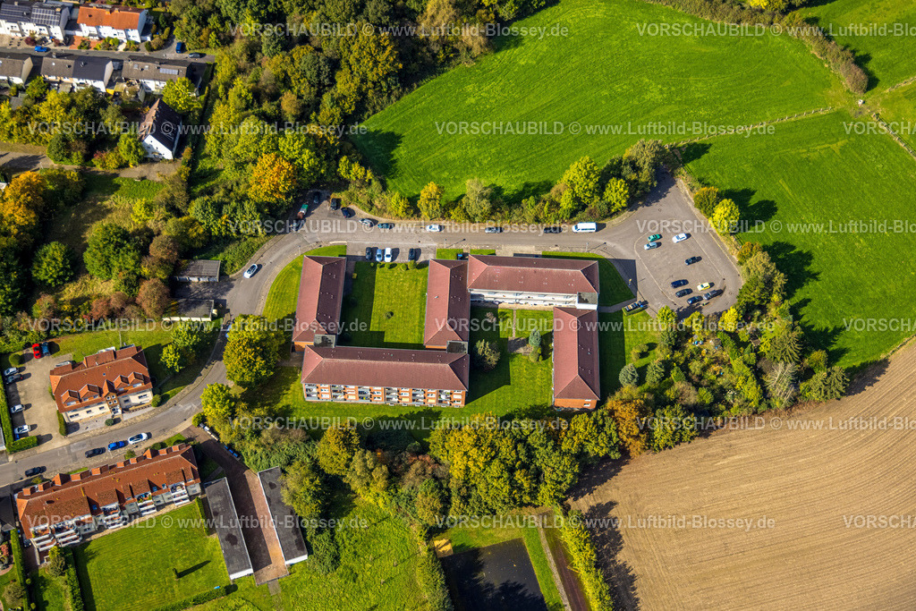 Hamm241008658 | Luftbild, Wohnhäuser am Bockelweg, Stadtbezirk Heessen, Hamm, Ruhrgebiet, Nordrhein-Westfalen, Deutschland