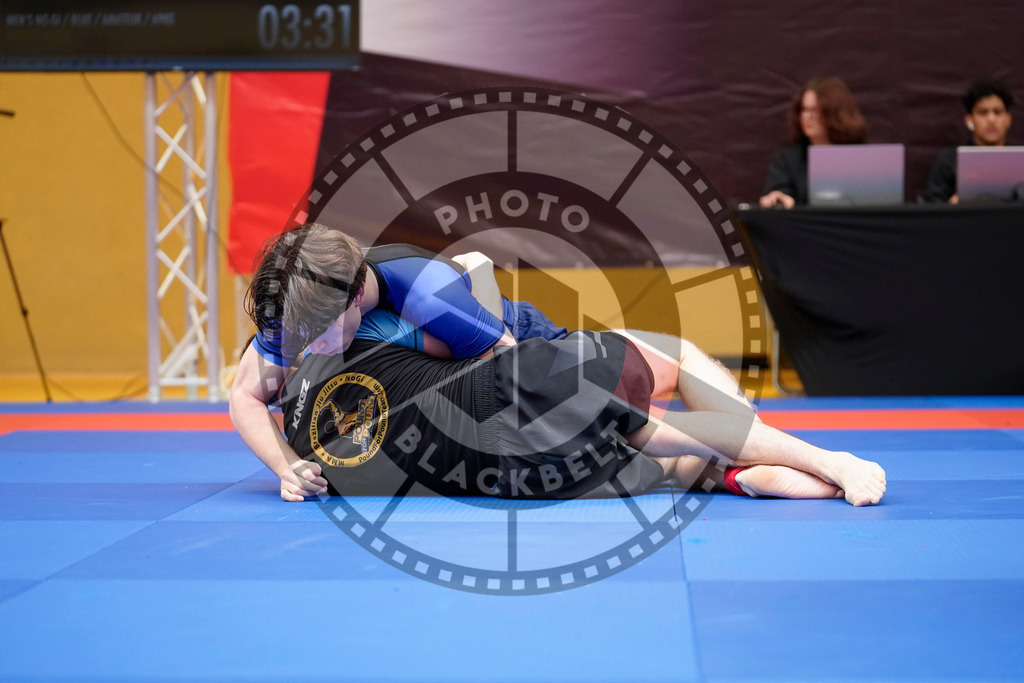 20240203PBB08786 | Fighters compete during the Brazilian Jiu-Jitsu Championship of the AJP Tour in Maintal by Frankfurt am Main, Germany, on February 2, 2024.