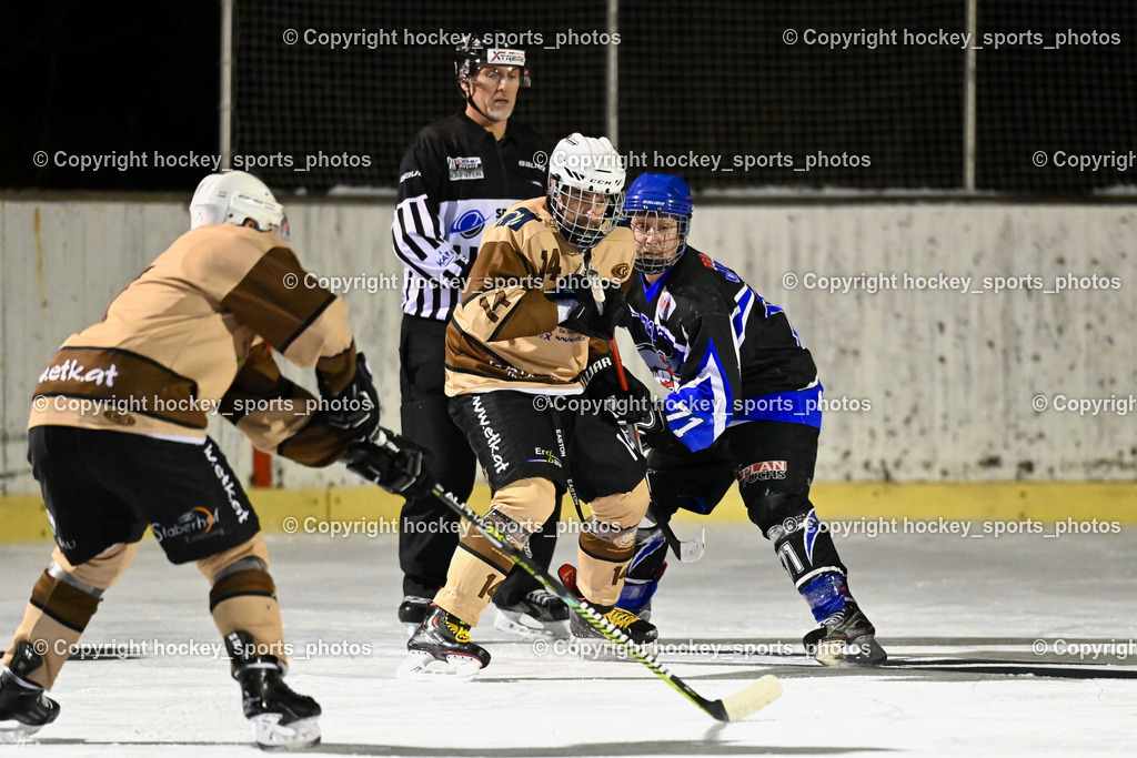 EC Kellerberg vs. ASKÖ Görlach 27.1.2024 | #14 Spendier Helge, #71 Schaubach Christian, Hausott Erik Referee