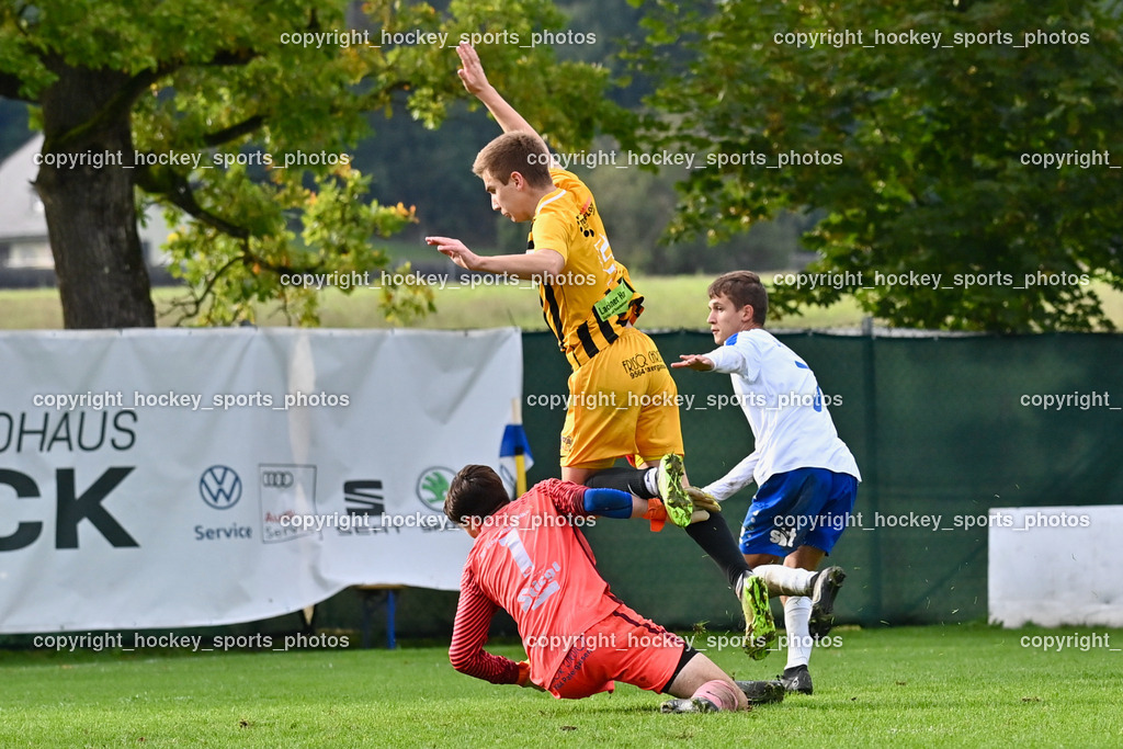 SK Treibach Juniors vs. SC Reichenau 17.9.2022 | #1 Samuel Friedrich Marktl, #5 Paul Lackner, #7 Samuel Mario Lauhard