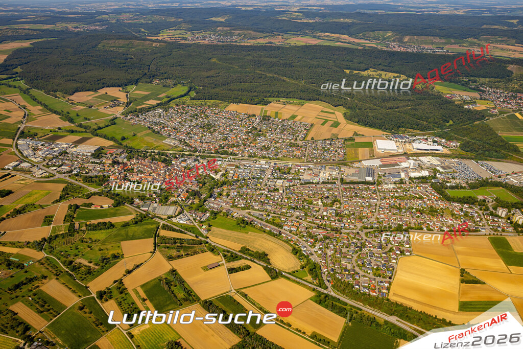 Das Luftbild zeigt :  Illingen - Die Luftaufnahme wurde 2024 vom UL-Flugzeug aus erstellt ( keine Drohne ) - Hochauflösende Luftaufnahme - Für grossformatige Ausdrucke geeignet. Die Geschenkidee !Mit Lizenz und Bildrechte bestellbar