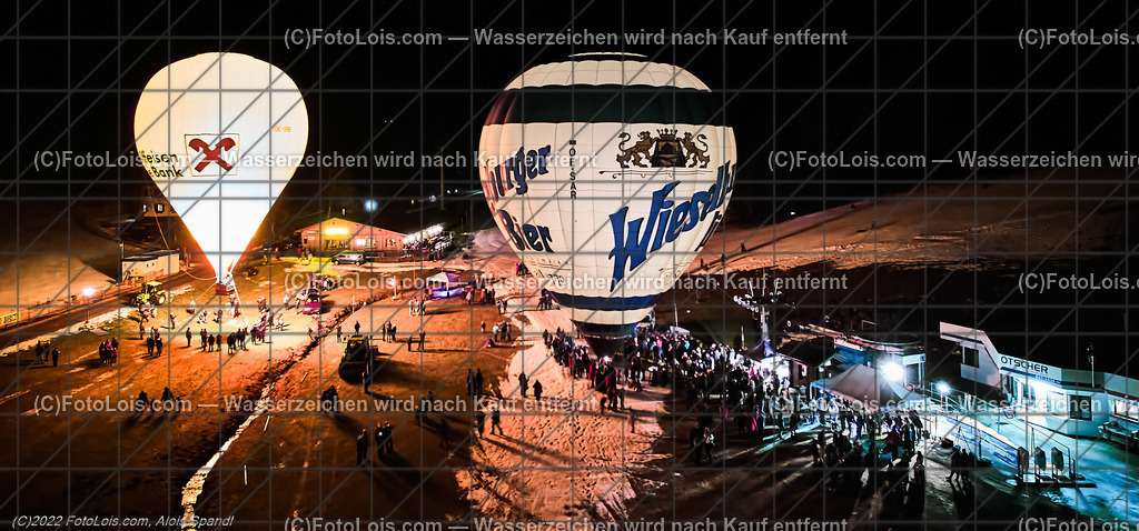 0279_Luftbild_Nacht der Ballone_Lackenhof | (C)FotoLois.com, Alois Spandl, Luftbild, 'Nacht der Ballone' des Ballonclub ÖTSCHERLAND in Lackenhof/Weitental, gemeinsame Veranstaltung mit Tourismusverband ÖTSCHER, Mi 28. Dezember 2022.