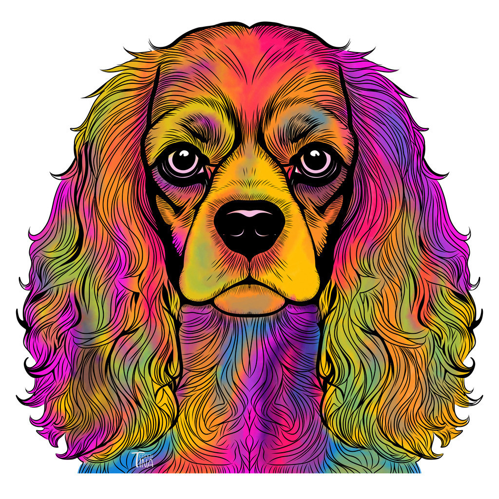 Spaniel | Illustrationen, digitalpainting, animals, dogs, hunde, art, Kunst, Illustrationsart, Bielefeld, Germany - Realisiert mit Pictrs.com