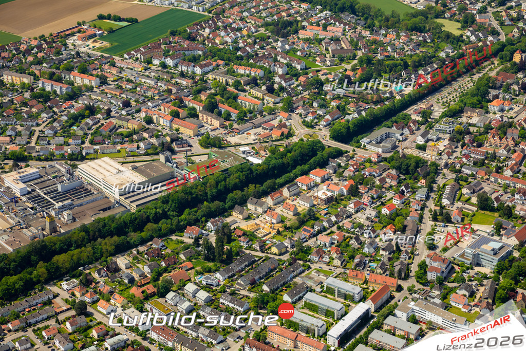 Das Luftbild zeigt  Friedberg - Die Luftaufnahme wurde 2023 vom UL-Flugzeug aus erstellt ( keine Drohne ) - Hochauflösende Luftaufnahme - Für grossformatige Ausdrucke geeignet. Die Geschenkidee !Mit Lizenz und Bildrechte bestellbar