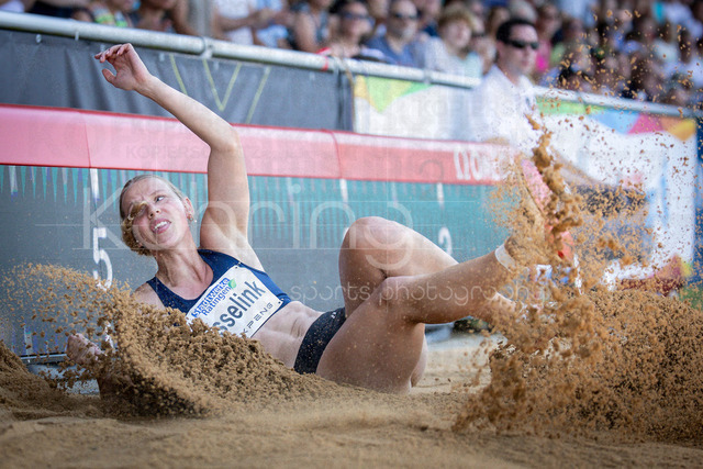 Multisport Event; Ratingen, 28.06.2026 | RATINGEN, GERMANY - JUNE 28, 2026 : Marijke Esselink (NED / Netherlands) competing in the heptathlon’s long jump during the Multisport Event at Stadion Ratingen on June 28, 2026 in Ratingen, Germany.
