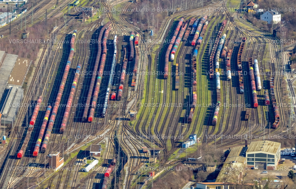 Herne230211791 | Luftbild, Güterbahnhof Herne, Wanne, Herne, Ruhrgebiet, Nordrhein-Westfalen, Deutschland