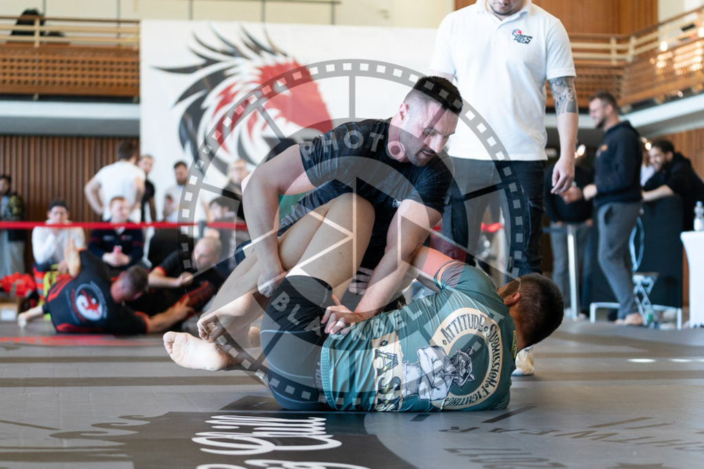 20250329PBB4397 | Fighters compete during the International Luta Livre (ILLCS) Germany IX Spring 2025 Competition spring on March 29, 2025 in Hannover, Germany.© Chiara Dazi
