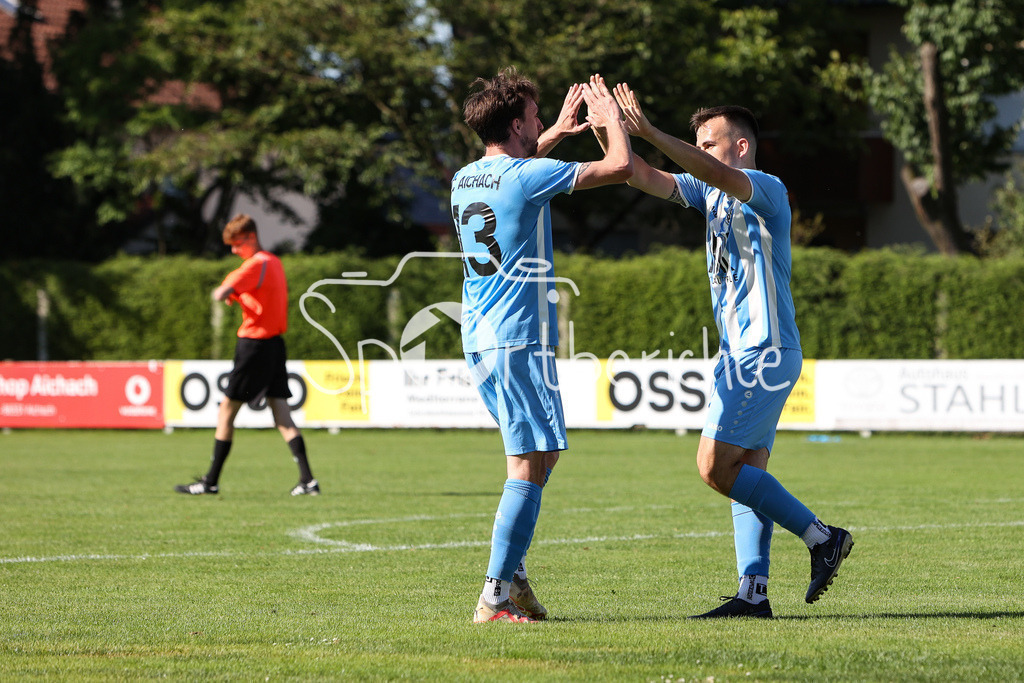 BC Aichach - SC Ried/ND | Jubel nach 4-0 durch BCA #6 Markus KURZHALS