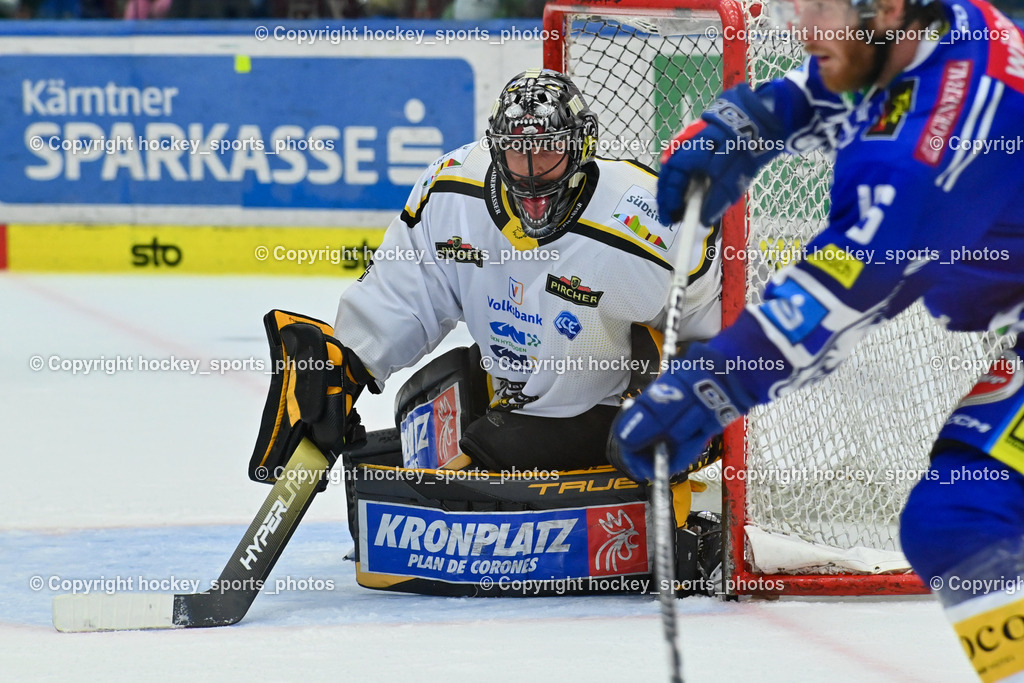 EC IDM Wärmepumpen VSV vs. HC Pustertal 8.10.2023 | #1 SMITH Jacob HC Pustertal, EC IDM Wärmepumpen VSV vs. HC Pustertal 8.10.2023, EC IDM Wärmepumpen VSV vs. HC Pustertal am 08.10.2023 in Villach (Stadthalle Villach), Austria, (Photo by Bernd Stefan)