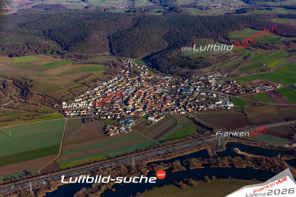 Das Luftbild der Stadt Stettfeld wurde 2019 vom Flugzeug heraus erstellt (keine Drohne) Aufnahmehöhe ca.400 Meter- hohe Auflösung- beste Druck-Qualität garantiert!
