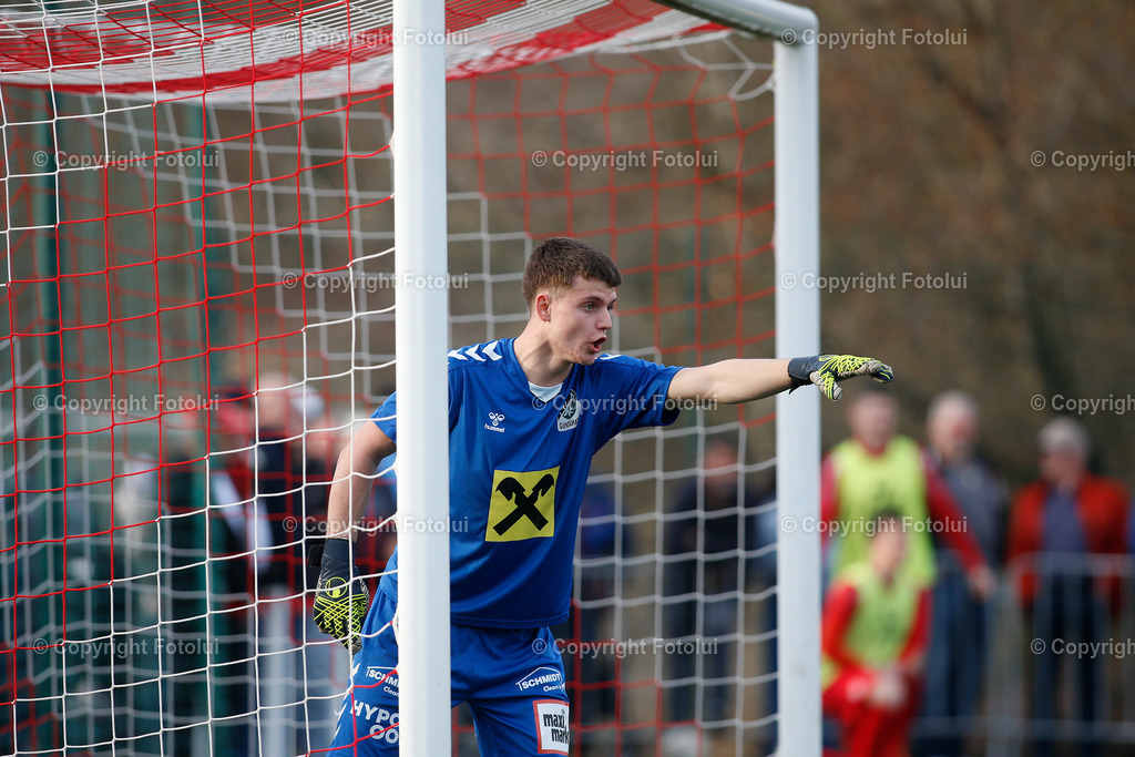A_LUI_080325_23 | SPORT FUSSBALL REGIONALLIGA MITTE ASKOE OEDT -JUNGE WIKINGER RIED 08.03.IM BILD : TORHUETER DOMINIK STOEGER (RIED) FOTO:FOTOLUI
