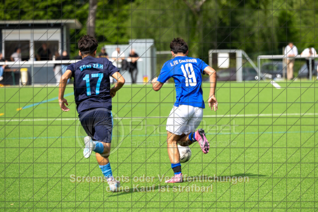 20250503_151852_0373 | #, 1.FC Eislingen (hellblau) vs. SGM TSG Zell-Hattenhofen-Holzmaden (dunkelblau), Jugend-Fussball, C-Junioren Landesstaffel Mitte, 18. Spieltag, Saison 20242025, Kunstrasenplatz, Haldenstraße 45, 73054 Eislingen, 03.05.2025 - 1500 Uhr,Foto: PhotoPeet-Sportfotografie/Peter Harich