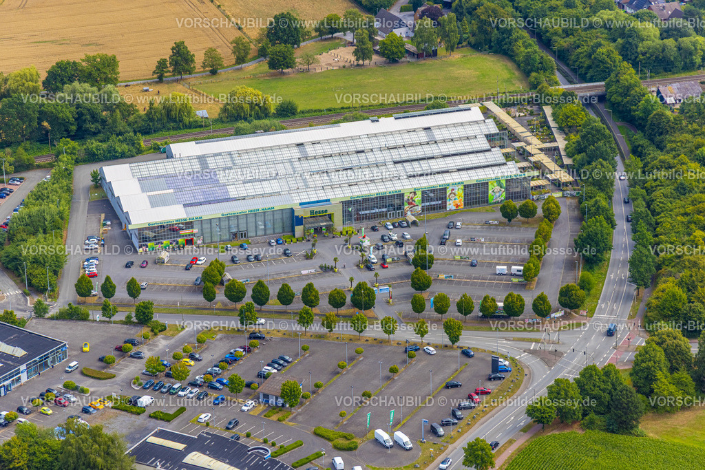 Hamm250701278Rhynern | Luftbild, Gartencenter Hesse und Parkplatz, Stadtbezirk Rhynern, Hamm, Ruhrgebiet, Nordrhein-Westfalen, Deutschland