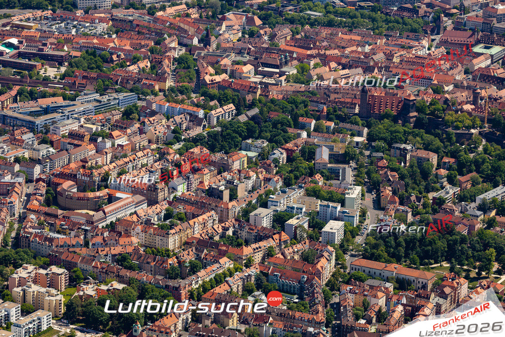 Aktuelles Luftbild von Pirckheimerstraße nuernberg - Die Luftaufnahme wurde 2020 mittels UL-Flugzeug erstellt ( keine Drohne ) - hochauflösende Kamera-Systeme von  Canon -Beste Qualität - Für grossformatige Ausdrucke geeignet. Die Geschenkidee !