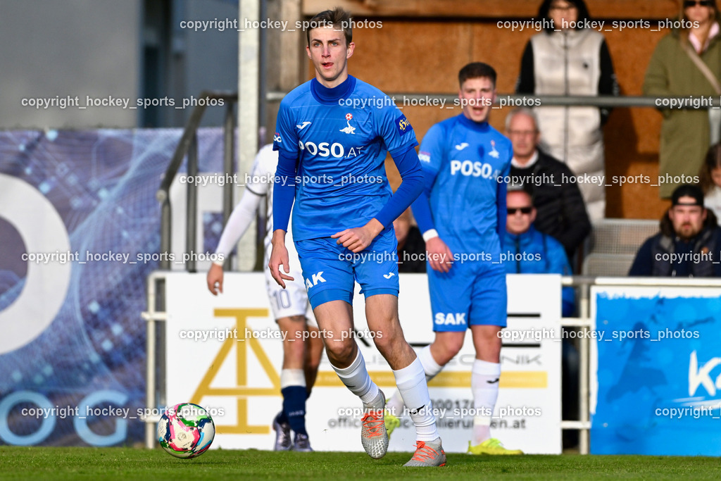 SAK vs. ATUS Velden 19.4.2024 | #5 Jakob Geister SAK, SAK vs. ATUS Velden 19.4.2024, SAK vs. ATUS Velden am 19.04.2024 in Klagenfurt (Sportpark Welzenegg), Austria, (Photo by Bernd Stefan)