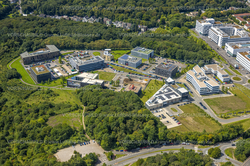 Bochum230801994 | Luftbild, Gesundheitscampus, an der RUB Ruhr-Universität Bochum, Querenburg, Bochum, Ruhrgebiet, Nordrhein-Westfalen, Deutschland