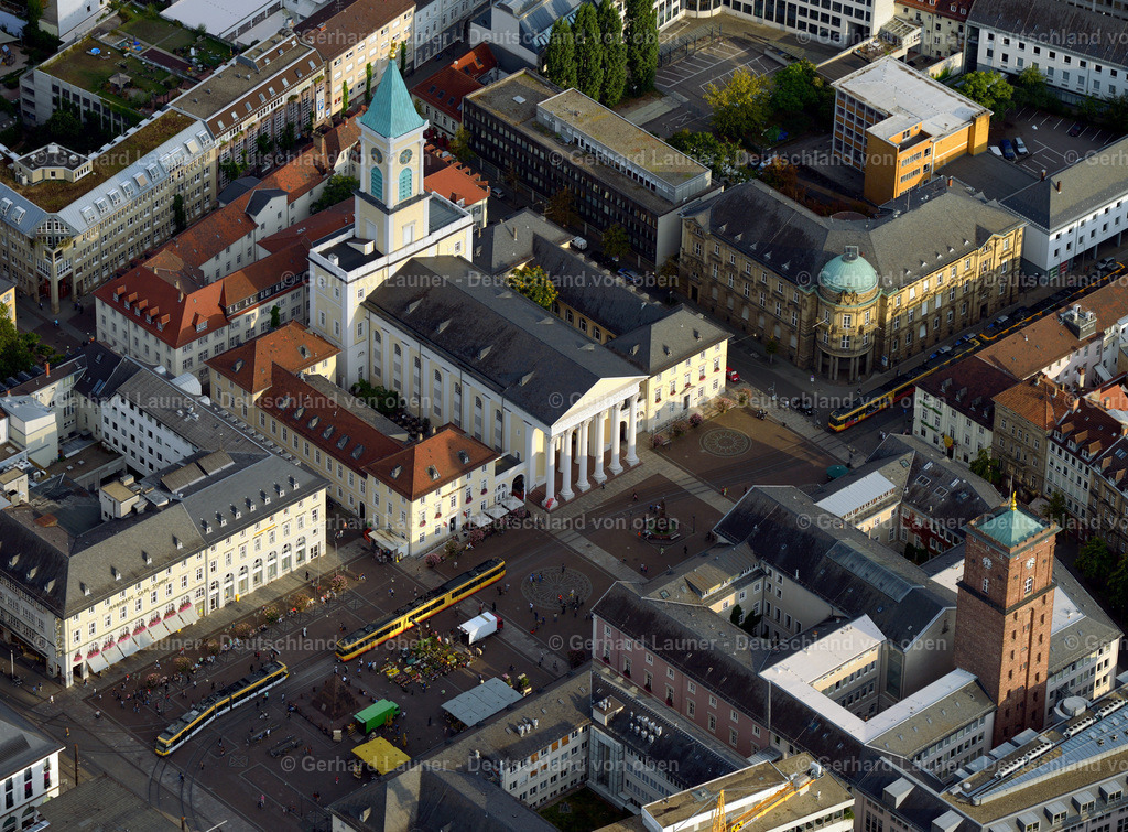 3292483 | Stadtkirche und Marktplatz, Karlsruhe