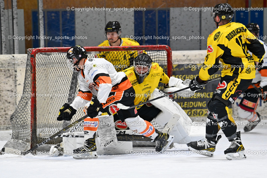 EC Spittal Hornets vs. USC Piraten Velden 7.2.2024 | #5 Ofner Niklas, #1 Zauchner Rene, #16 Nageler Daniel, #15 Rossbacher Daniel, Tor USC Piraten Velden