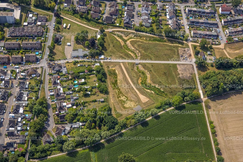 Hamm250702180Uentrop | Luftbild, Bauarbeiten Lippeverband, Renaturierung Erlenbach zwischen Mennenkamp und Geithe, Baufläche Mennenkamp, Uentrop, Hamm, Ruhrgebiet, Nordrhein-Westfalen, Deutschland