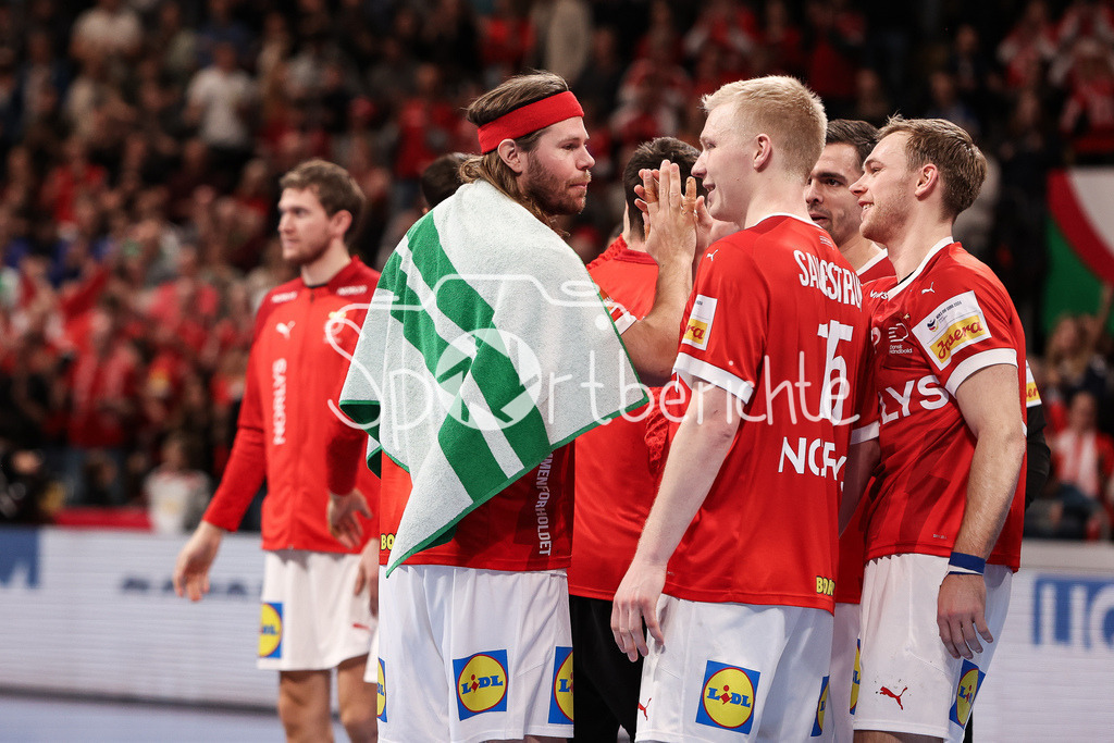Dänemark - Portugal | Das Team aus Daenemark freut sich ueber den Sieg gegen Portugal