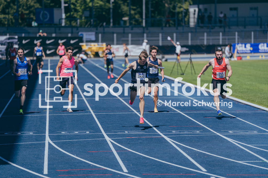 Deutsche Meisterschaften U20 / U16 2026 | Tim Klein, Berlin Athletics Capital Club, 144, 4x100-Meter-Staffel, Deutsche Meisterschaften der U20 &amp; U16 2026, Lohrheidestadion Bochum-Wattenscheid, 10.07.2026. Foto: Marcel Schwering / sportimfokus - Realisiert mit Pictrs.com