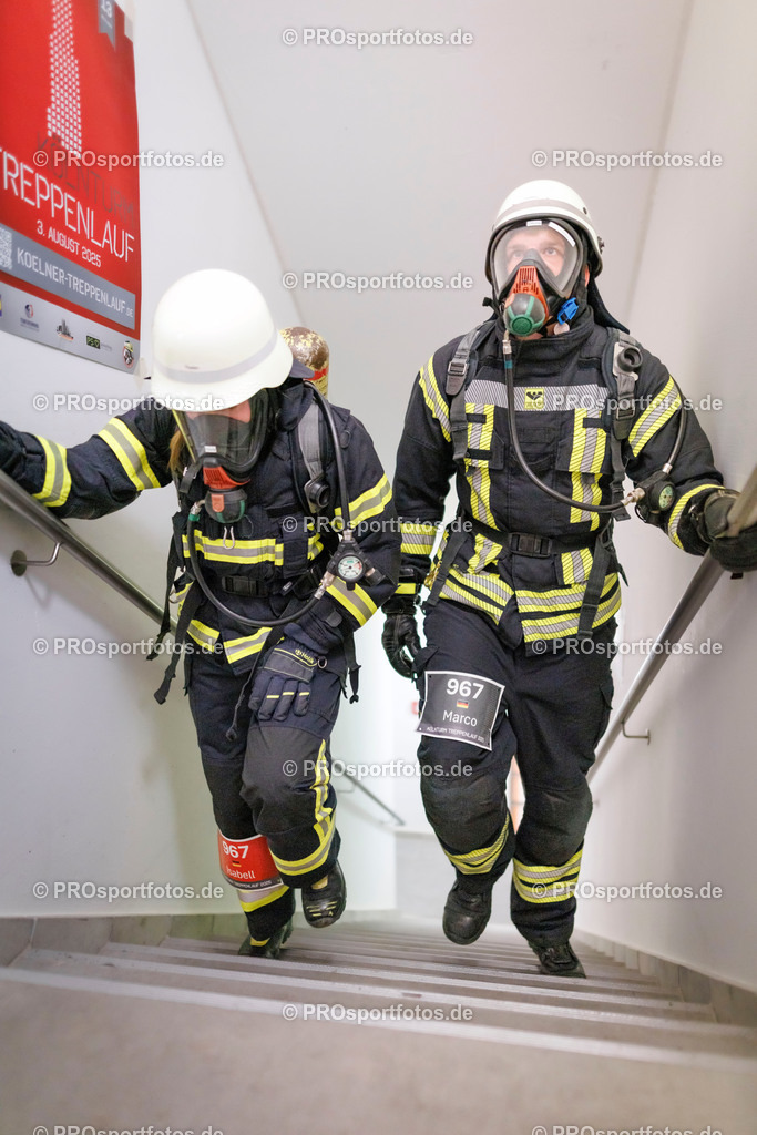 KölnTurm Treppenlauf; Köln, 03.08.2025 | Impressionen vom KölnTurm Treppenlauf am 03.08.2025 in Köln (Nordrhein-Westfalen). 