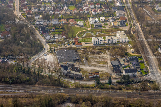 Soest240307330 | Luftbild, Wohngebiet Baustelle Hilchenbach-Gelände mit Neubau am Hammer Weg und Londonring, Soestbach Flussmäander, Soest, Soester Börde, Nordrhein-Westfalen, Deutschland