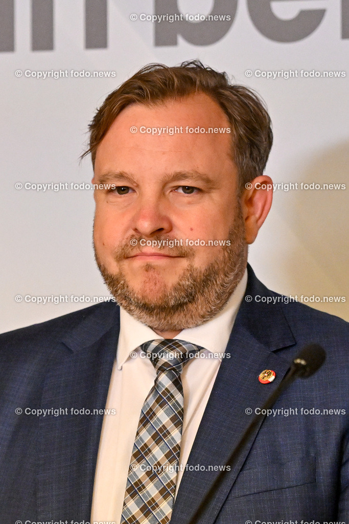 Pressekonferenz Land Ooe_ Oberoesterreich uebernimmt den Vorsitz in der Landeshauptleute-Konferenz_ 03.07.2024-47 | 03.07.2024, Linz, AUT, Pressekonferenz Land Ooe, Oberoesterreich uebernimmt den Vorsitz in der Landeshauptleute-Konferenz, im Bild Franz Ebner (VP, Praesident des Bundesrates)
