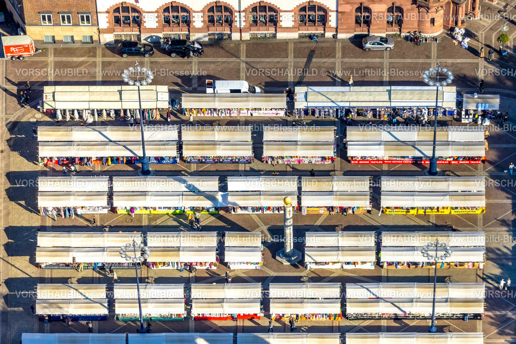 Dortmund241006117 | Luftbild, Stoffmarkt auf dem Friedensplatz, City, Dortmund, Ruhrgebiet, Nordrhein-Westfalen, Deutschland