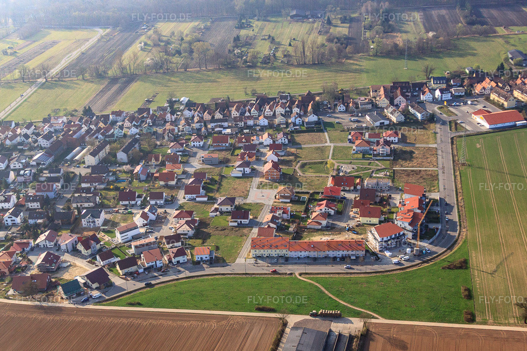 Luftbild: Am Höhenweg aus Norden in Kandel im Bundesland Rheinland-Pfalz in Deutschland. Foto: IMG_49371.jpg vom 28.03.2012 durch Werner Riehm/FLY-FOTO.de