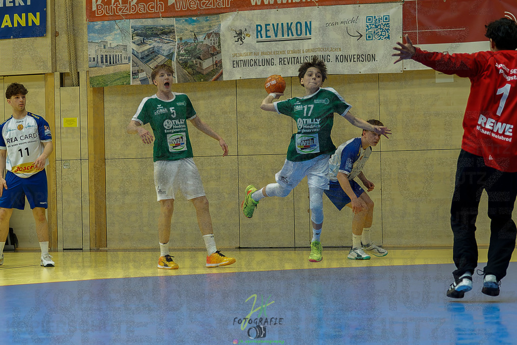 mJC-Regionalliga, Halbfinale Hessenmeisterschaft; HSG Dutenhofen/Münchholzhausen - TSV Pfungstadt | mJC-Regionalliga, Halbfinale Hessenmeisterschaft; HSG Dutenhofen/Münchholzhausen - TSV Pfungstadt am 15.03.2025 in Münchholzhausen (Sporthalle Münchholzhausen)Photo © 2025 - Jörg Heinrich - Realisiert mit Pictrs.com