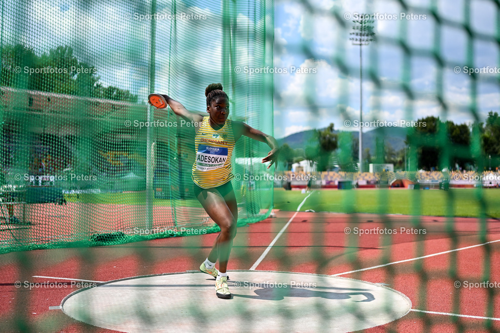 U18 EM - Tag 4_39 | European Athletics U18 Championships am 21.07.2024 in Banska Brystica; Diskuswurf, Favour Adesokan.Foto: Kai Peters - Realisiert mit Pictrs.com