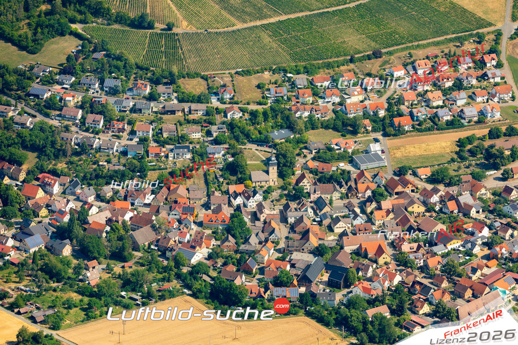 Das Luftbild zeigt : Schäftersheim Weikersheim - Die Luftaufnahme wurde 2023 vom UL-Flugzeug aus erstellt ( keine Drohne ) - Hochauflösende Luftaufnahme - Für grossformatige Ausdrucke geeignet. Die Geschenkidee !Mit Lizenz und Bildrechte bestellbar