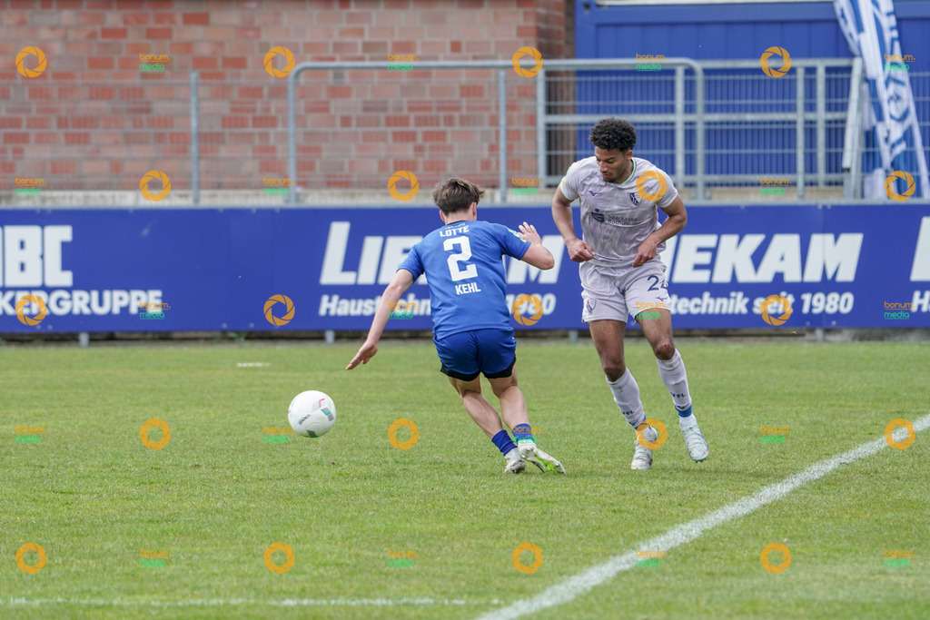 VfL Sportsfreunde Lotte vs. VfL Bochum II U23 - Regionalliga West - 28. Spieltag 2026 | Jonas Kehl, 2Jonathan Akaegbobi, 24 - Realisiert mit Pictrs.com