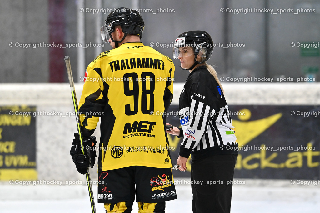 EC Spittal Hornets vs. ESV Ferlach 16.12.2023 | #98 Thalhammer Dominic, Klemm Anja Referee