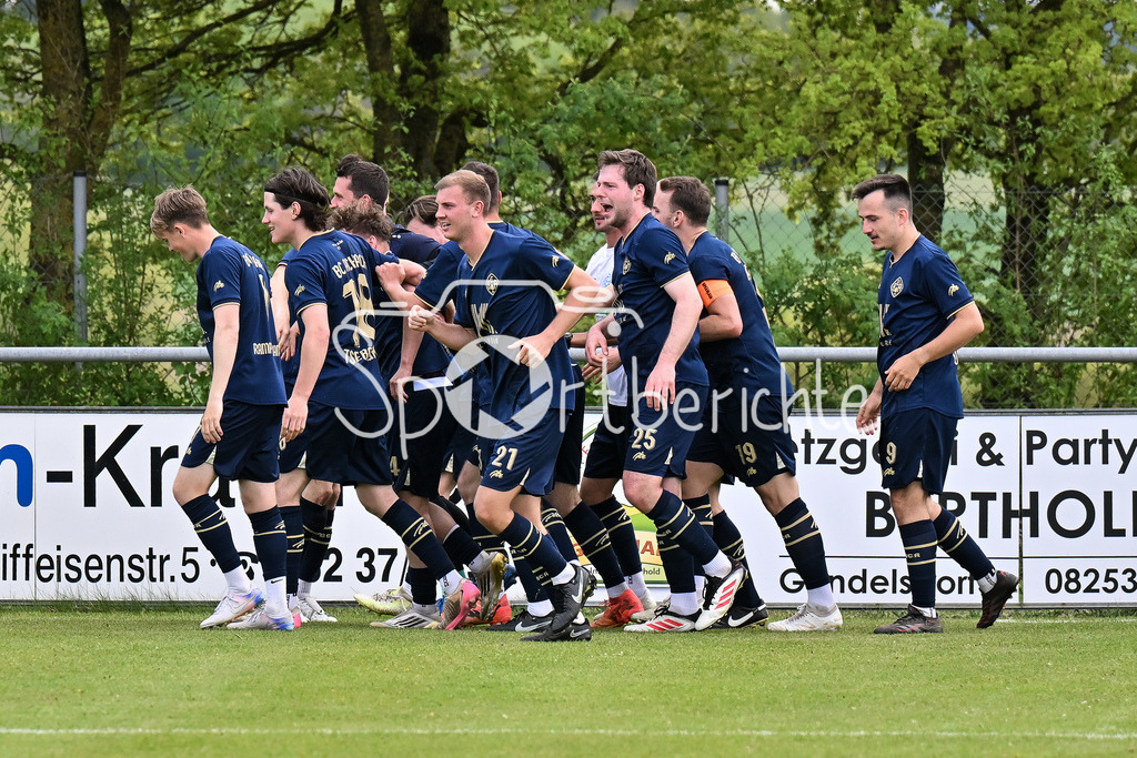 SSV Alsmoos-Petersdorf - BC Aichach | Jubel nach Treffer zum 0-1 durch BCA 27