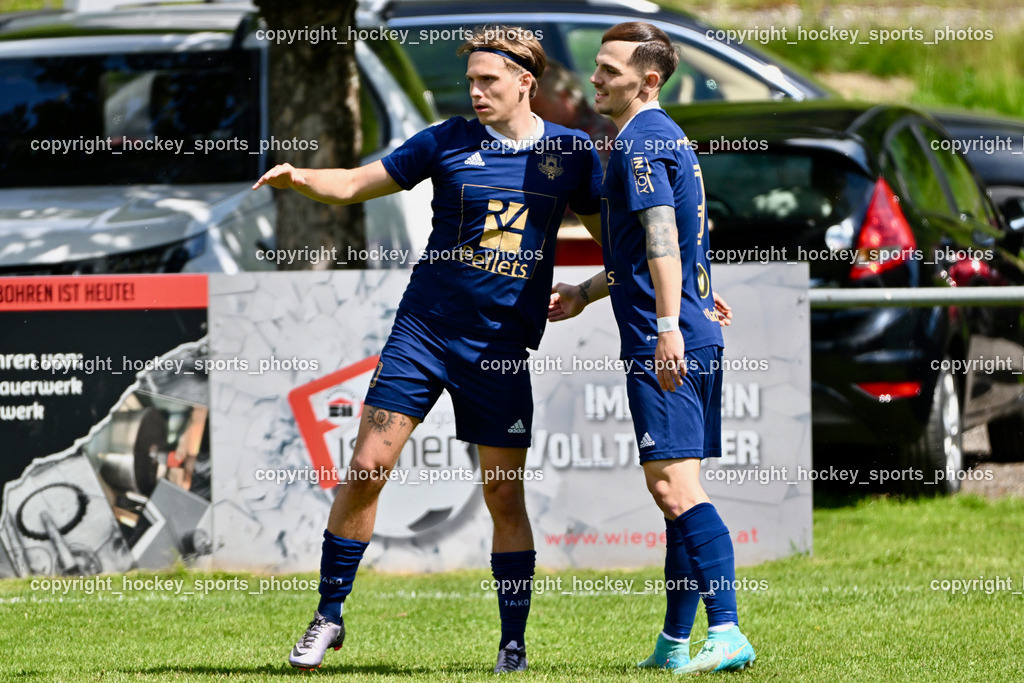 ATUS Velden vs. VST Völkermarkt | #10 Lukas Lausegger ATUS Velden, #9 Tom Zurga ATUS Velden, ATUS Velden vs. VST Völkermarkt, ATUS Velden vs. VST Völkermarkt am 30.05.2024 in St. Egyden (Sportpark St. Egyden), Austria, (Photo by Bernd Stefan)