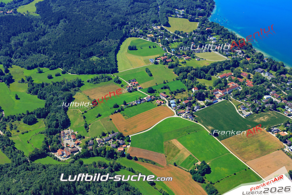 Luftbild von Starnberger_see Berg - Luftaufnahme wurde 2017 von https://frankenair.de mittels Flugzeug (keine Drohne) erstellt - die Geschenkidee