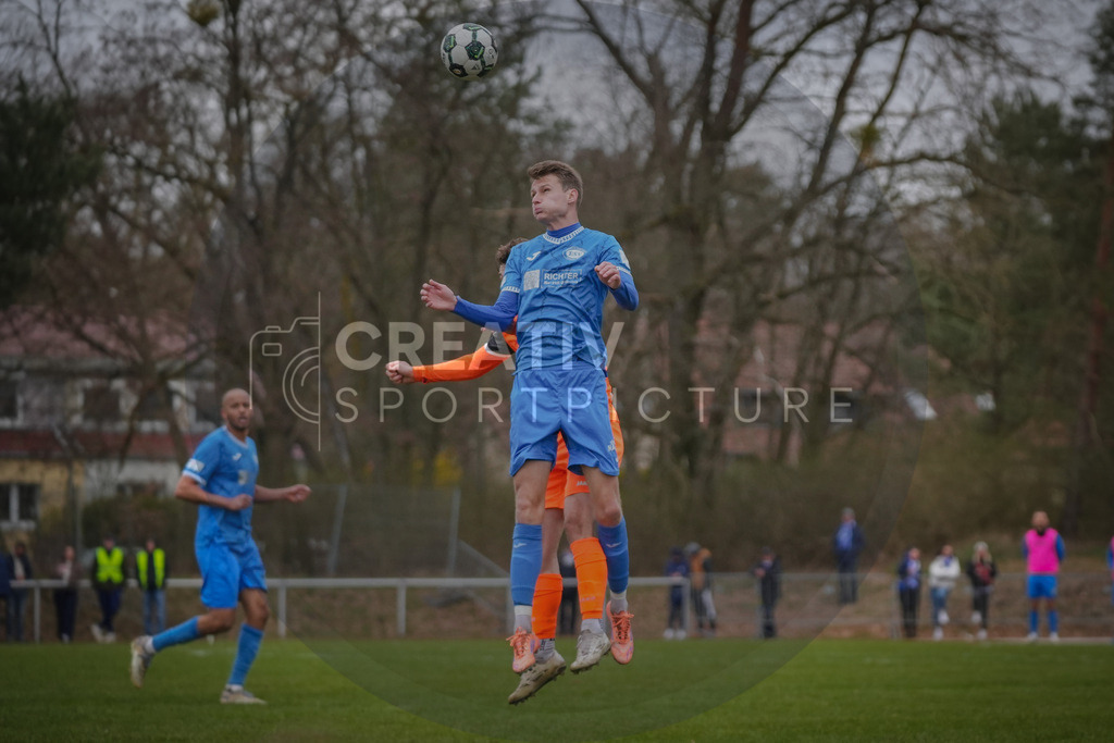 Fußball, Herren, Saison 2025/2026, Landespokal Brandenburg, Halbfinale, RSV Eintracht 1949 vs. VfB 1921 Krieschow, Samstag 28.03.2026, Sportplatz-Heinrich-Zille-Straße | Fußball, Herren, Saison 2025/2026, Landespokal Brandenburg, Halbfinale, RSV Eintracht 1949 vs. VfB 1921 Krieschow, Samstag 28.03.2026, Sportplatz-Heinrich-Zille-Straße, Im Bild: Dominik Kruska (RSV) - Realisiert mit Pictrs.com