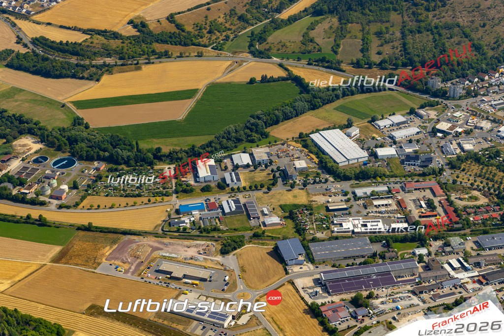 Das Luftbild zeigt : Beim Braunstall Bad Mergentheim - Die Luftaufnahme wurde 2023 vom UL-Flugzeug aus erstellt ( keine Drohne ) - Hochauflösende Luftaufnahme - Für grossformatige Ausdrucke geeignet. Die Geschenkidee !Mit Lizenz und Bildrechte bestellbar